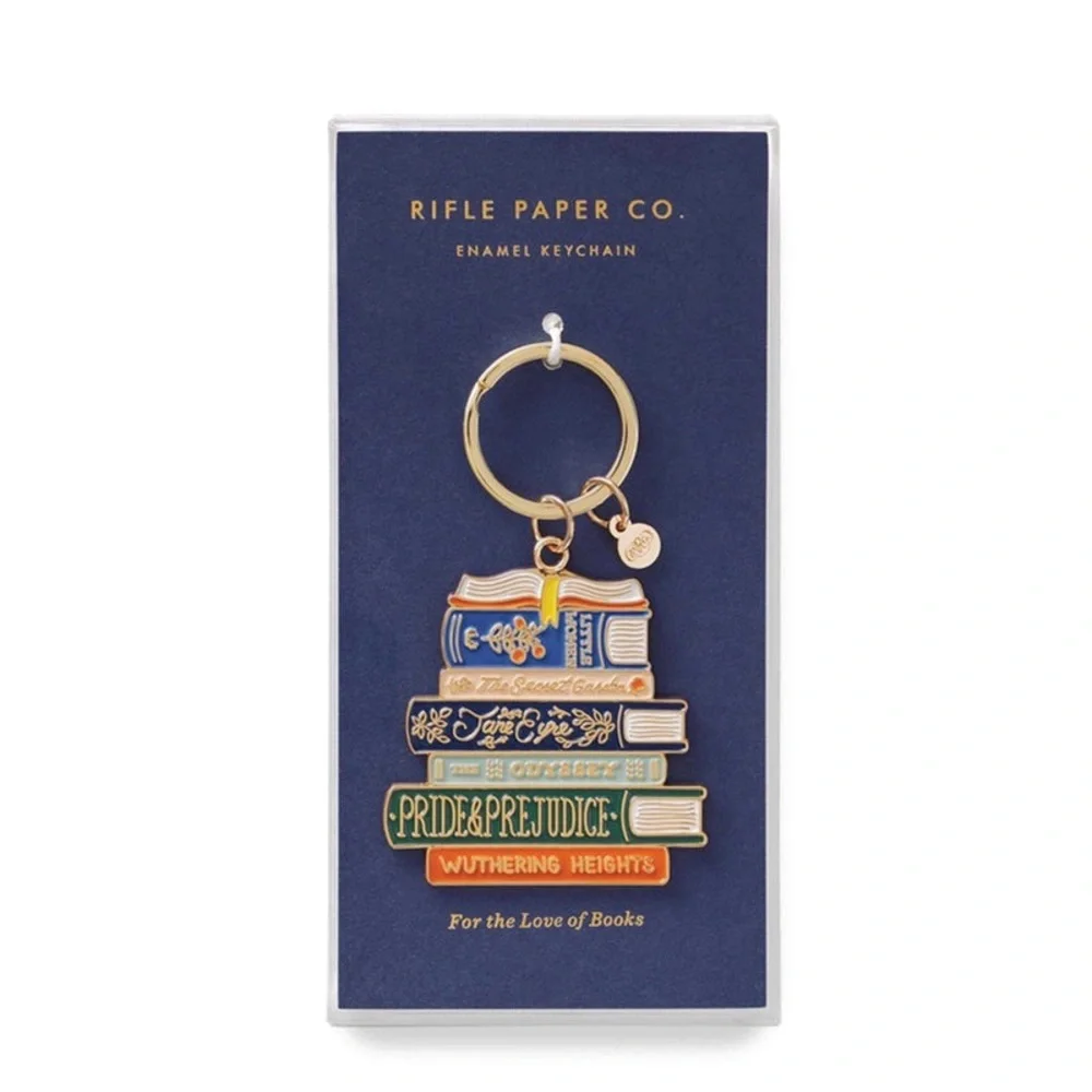 NWT Rifle Paper Co. Enamel Colorful Stack Keychain - 50% off orig tag price